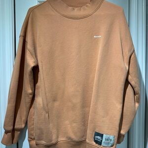 Roots crew neck sweater. Size xs. Orange